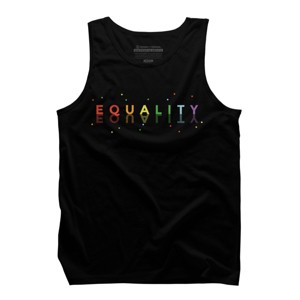 Adult Design By Humans Equality Reflection Pride Awareness By RandomDudeArt Tank Top - 1 of 2