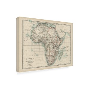 Trademark Fine Art -Johnston 'Johnstons Map of Africa' Canvas Art - 1 of 3