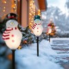 Northlight Lighted Snowmen Christmas Pathway Markers - Clear Lights - 4.5' White Wire - 3ct - 2 of 4