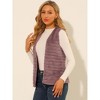 INSPIRE CHIC Women's Fashion Casual Sleeveless Fluffy Open Front Faux Fur Vest - 4 of 4