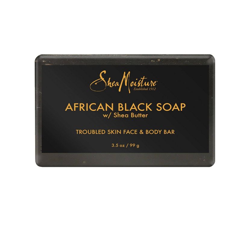 SheaMoisture African Black Soap Original Scent Face and Body Bar Soap - 3.5oz, 4 of 12