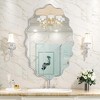 Beautyolove Oval Aluminum Alloy Framed Scalloped Wavy Wall Mirror - 2 of 4