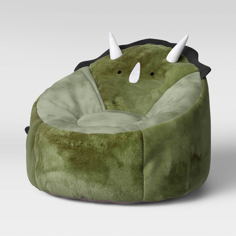 Photos - Bean Bag Dinosaur Kids'  Chair - Pillowfort™