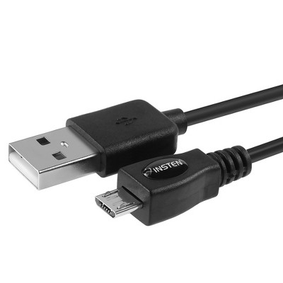 Insten 10' Black MicroUSB Charging Cable for Cell Phone Samsung J3 luna pro J7 sky pro Amp Prime 2 LG Stylo 3 Moto E4 Plus G5 G4 Play