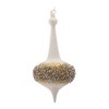 Modern Glass Finial Ornament with Gold Bead Accent (Set of 6) - 3 of 4