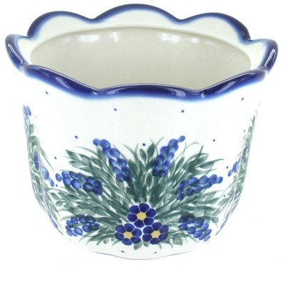 Blue Rose Polish Pottery Hyacinth Planter