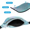 Unique Bargains 80s Women's Adjustable Strap Waterproof Ample Storage Fanny Pack 2 Pcs - 4 of 4