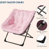 Soft Faux Fur Oversized Folding Accent Chair, Lounge Lazy Chair for Kids Teens Adults - 4 of 4