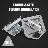 Attop 2-Pack T-Handle Latches, Truck Bed Tool Box Latch with Highly Polished Stainless Steel Locks, Gaskets, and 4 Keys - 3 of 4