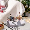 HOMCOM Christmas Village, Choir Animated Winter Wonderland Set with Multicolored LED Light, Battery Operated Christmas Decoration - image 2 of 4