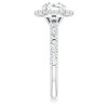Pompeii3 1 3/4Ct Halo Diamond Engagement Ring 14k White Gold - 4 of 4