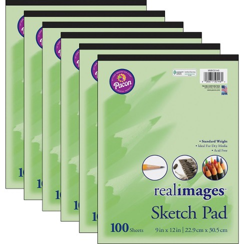 Roaring Spring Kids Drawing Sketch Pad, 9 x 12 40 Sheets, 50# Drawing  Paper