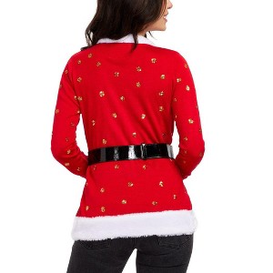Tipsy Elves Women's Mrs. Claus Cardigan - Holiday Festive Sweater - 1 of 2