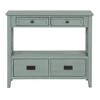 NicBex Farmhouse Console Table with Storage,Wood Entryway Table with 4 Drawers & 1 Open Shelf,Sofa Table for Entryway,Living Room,Kitchen - 4 of 4