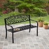BestMassage Metal Garden Bench Outdoor Patio Furniture Park Bench - 2 of 4
