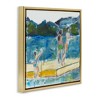 Stupell Industries Kids on Swimming Dock Abstract Floating Frame Canvas Art - 2 of 4