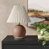 Oval Table Lamp with Pleated Shade Red - Threshold™ - 2 of 4