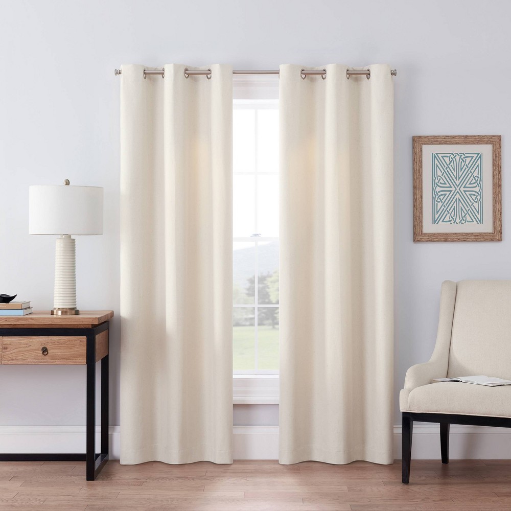 1pc 42"x84" Blackout Windsor Curtain Panel Cream - Eclipse