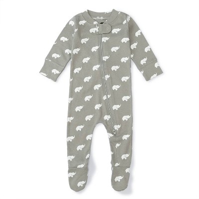 Image of Monica + Andy Baby Zip-Up Elephant Sleep N' Play - 0-3M