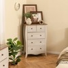 Tangkula 38" Farmhouse Chest of Drawers w/ 5 Folding Fabric Drawers & Anti-tipping Kit - 2 of 4