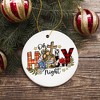 Cute Mary Joseph and Jesus Oh Holy Night Christmas Ornament| OrnamentallyYou - 4 of 4