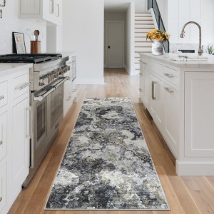 Modern Machine Washable Area Rug for Living Room Indoor Abstract Rug Soft Ultra Thin Non Shedding Low Pile Stain Resistant Carpet for Home Decor - 1 of 4