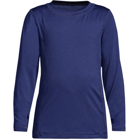 Lands' End Women's Silk Interlock Turtleneck Long Underwear Top - Small -  Deep Sea Navy : Target