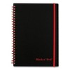 Black n' Red Flexible Cover Twinwire Notebooks, SCRIBZEE Compatible, 1-Subject, Wide/Legal Rule, Black Cover, (70) 8.25 x 5.63 Sheets - image 4 of 4