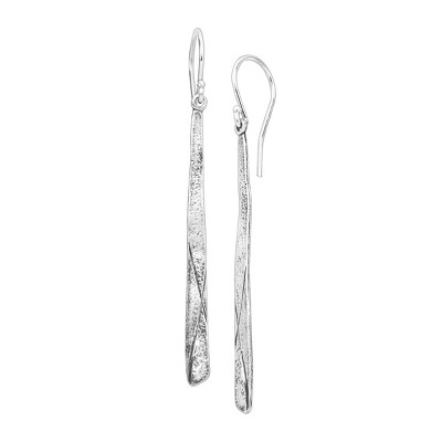 Silpada 'Stick To It' Vertical Bar Drop Earrings in Oxidized Sterling Silver