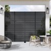 SpassWay 72"H 47"W Outdoor Metal Garden Trellis Privacy Screen Lattice Panel Indoor Room Divider - 2 of 4