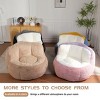 Faux Fur Bean Bag Sofa Chair for Adults, Foam Filled Giant  Bean Bag Couch with Handle and Non-Slip Base for Living  Room or Bedroom-Koiai - 4 of 4