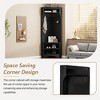 PAGED Narrow Hall Tree with Storage Bench Modern Coat Rack with Top Shelves, 6 Hooks for Hallway, Space Saving - 4 of 4