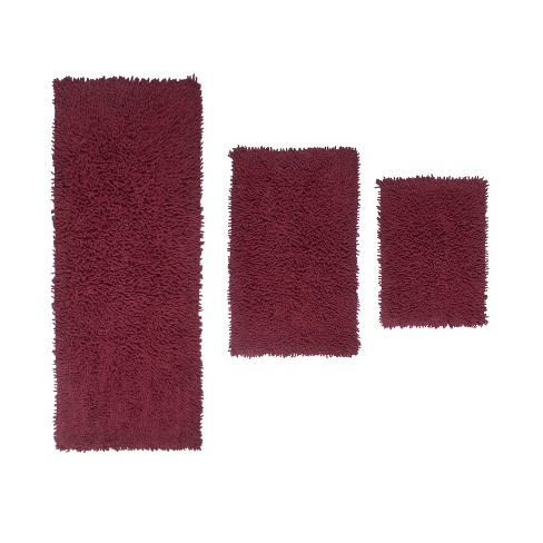 HOME WEAVERS INC Radiant Collection 21 in. x 54 in. Red Cotton