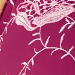 pomegranate floral embroidery