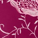 pomegranate floral embroidery