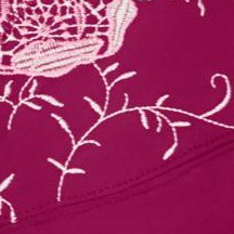 pomegranate floral embroidery