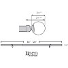 Linen Avenue Ball Single and Double Window Curtain Rod Set - 4 of 4