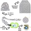 Dodo Babies Nursing Cover Set - Soft, Multipurpose Stretch Scarf for Breastfeeding and Car Seat Cover, Two Universal Pacifier Holders - 2 of 4