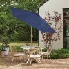 9' Round Outdoor Patio Market Umbrella with Faux Wood Pole - Threshold™ - 2 of 4