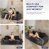 MAXYOYO 3-Seater Floor Couch, Boneless Sofa Couch for Living Room Bedroom Apartment, Sofa in a Box, No Assembly Needed - 3 of 4
