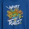 Men's - Teenage Mutant Ninja Turtles - What Rules Long Sleeve Graphic T-Shirt - 2 of 4