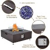 Acekool Square Propane Gas Fire Pit Table Set, Outdoor Patio Table, Wind Guard, Fire Glass Beads, Rain Cover, 50,000 BTU, for 8-12 Person Gathering - 4 of 4