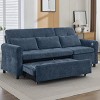 Versatile 2-in-1 Sofa with Pull-Out Sleeper, Reversible Recliner and USB Ports for Living Room or Guest Space-Maison Boucle - 3 of 4