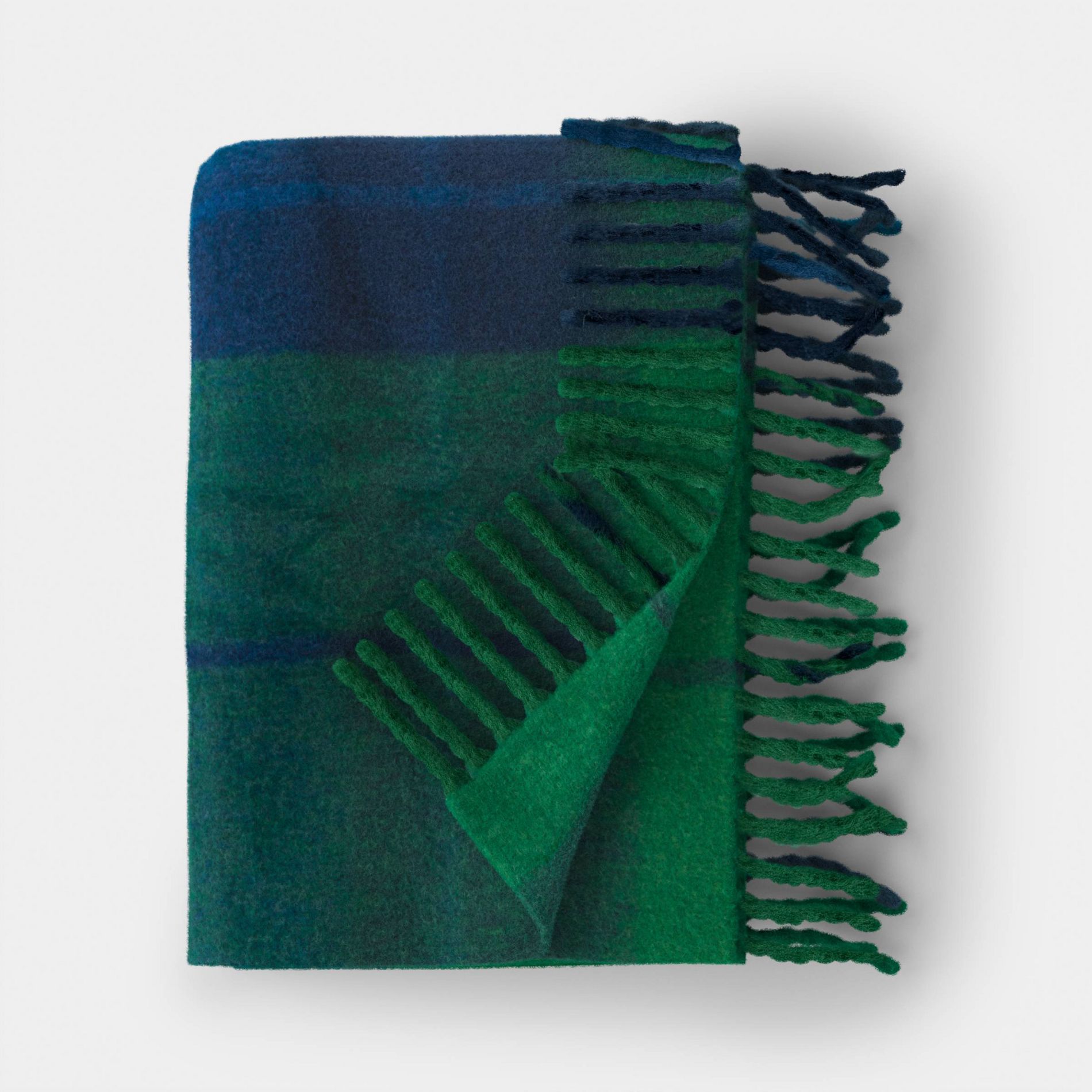 Woven Plaid Throw Blanket Dark Green - Threshold™