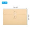 Unique Bargains Sturdy Paper Blank Card Envelopes with String Tie Closure 15 Pcs - 2 of 4
