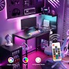 Computer Desk Modern with USB Ports and LED Shelf for Home Office 48in Wide-3irtyhousy - 2 of 4