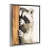 Stupell Industries Peering Raccoon Watercolor, 25" x 31" - 3 of 4