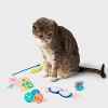 Sand Pail Basket Cat Wand Plush Toy Set - 10pc - Boots & Barkley™ - 3 of 3
