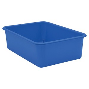 Teacher Created Resources Blue Large Plastic Storage Bin (Pack of 6) - 1 of 1
