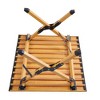 Portable picnic table, rollable aluminum alloy table top with folding solid X-shaped frame - 2 of 4